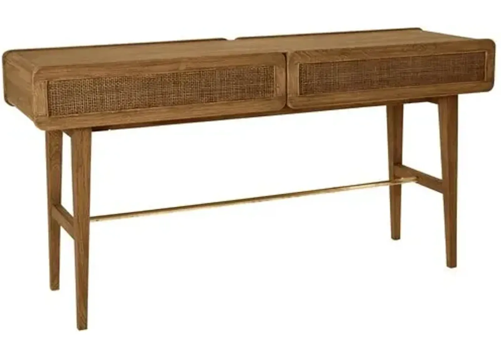 Miles Cane Console Table - Praline - Brownstone Furniture