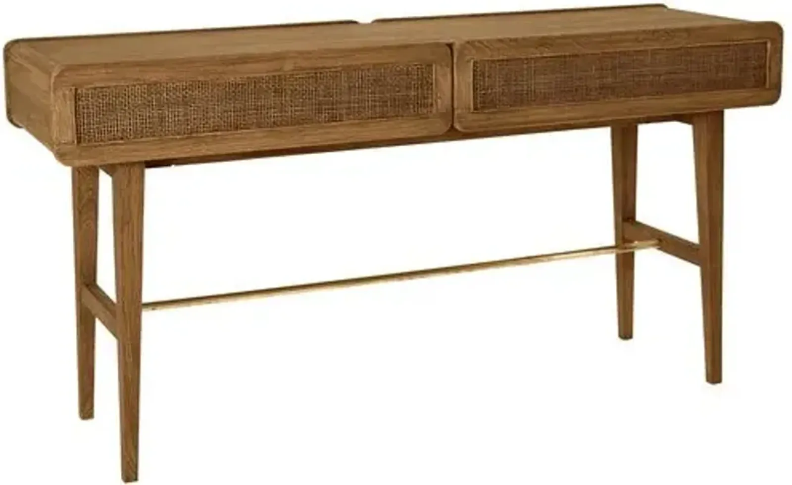 Miles Cane Console Table - Praline - Brownstone Furniture