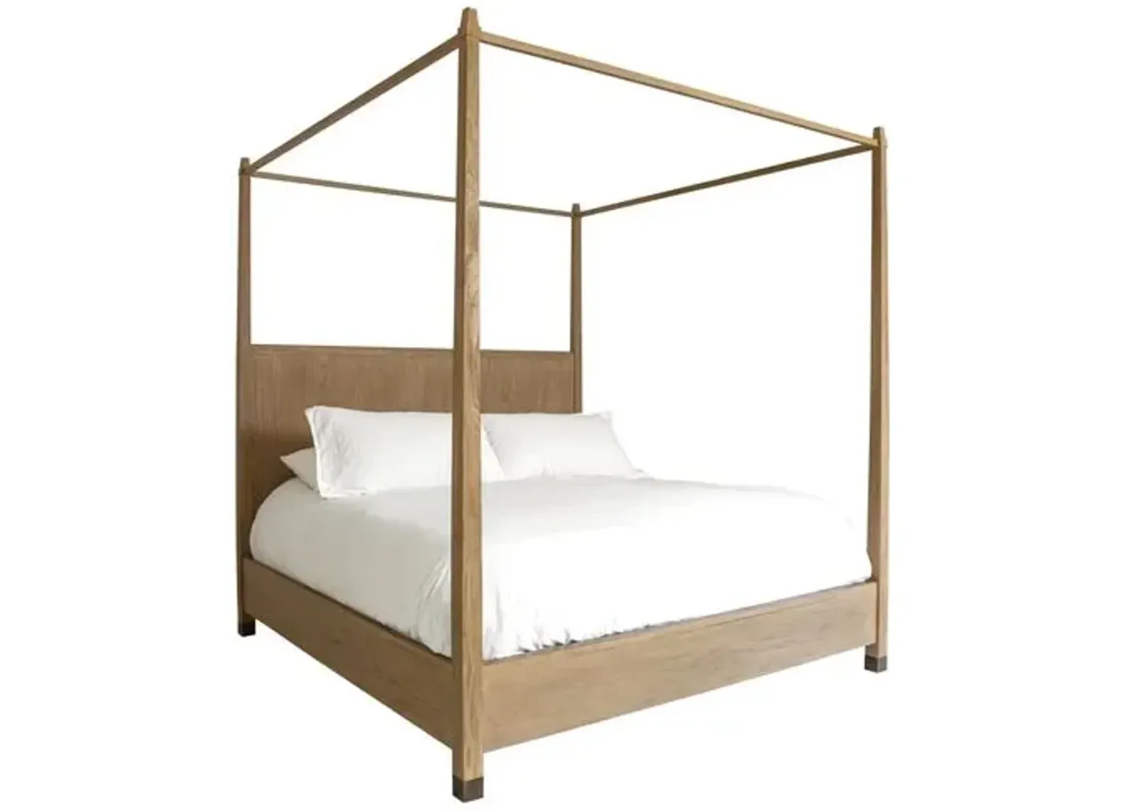 Palmer Teak Canopy Bed - Beach - Brownstone Furniture