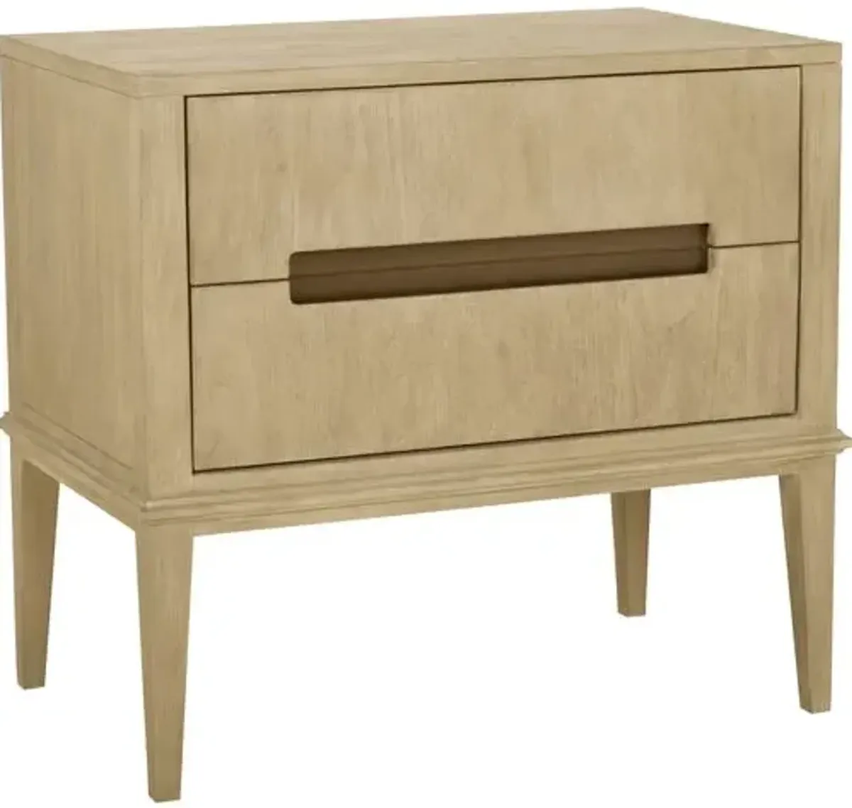 Palmer Mid-Century Teak Modern Nightstand - Beach - Brownstone Furniture