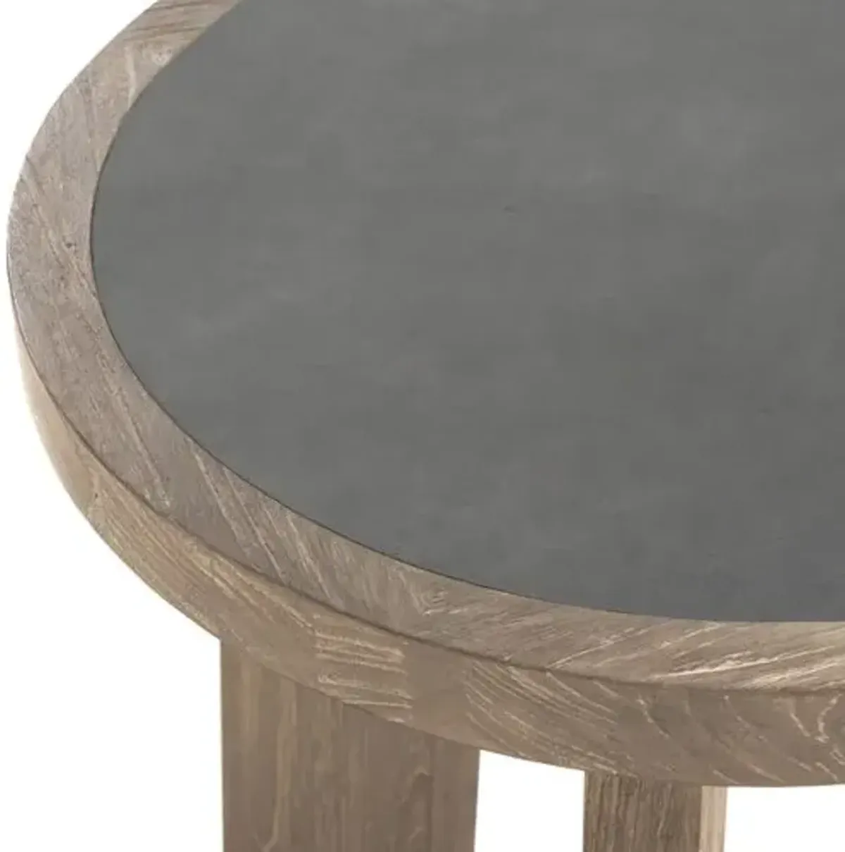 Royce Teak End Table - Fawn/Cement - Brownstone Furniture - Gray