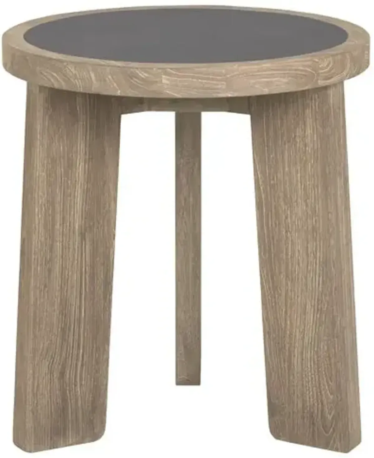 Royce Teak End Table - Fawn/Cement - Brownstone Furniture - Gray