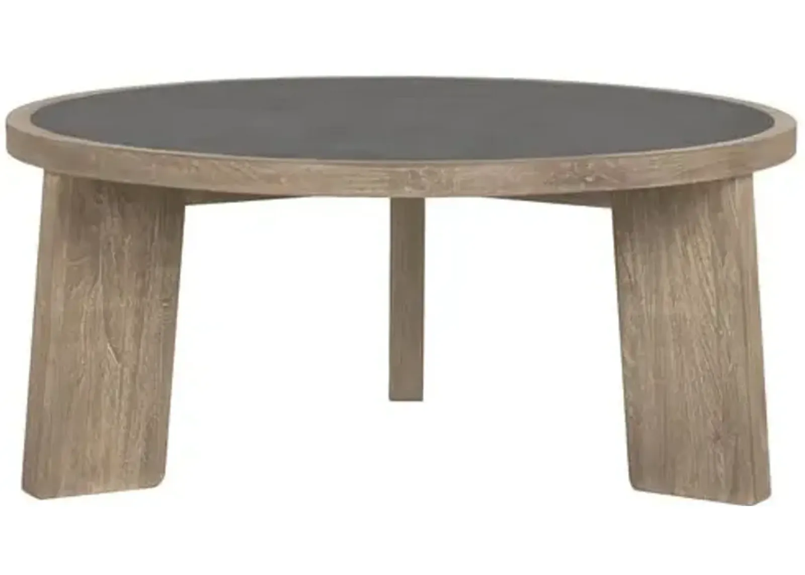 Royce Teak Coffee Table - Fawn/Cement - Brownstone Furniture - Gray