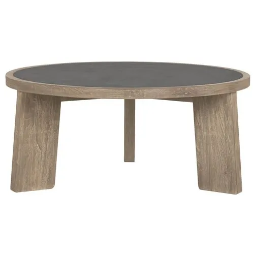 Royce Teak Coffee Table - Fawn/Cement - Brownstone Furniture - Gray