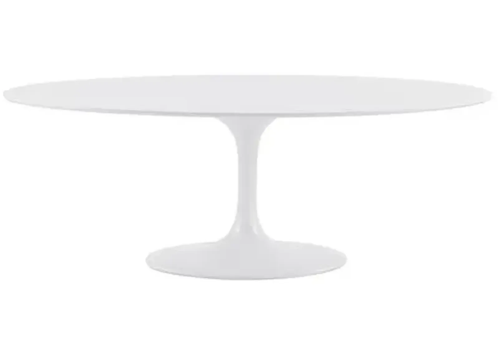 Aden 79" Oval Dining Table - White