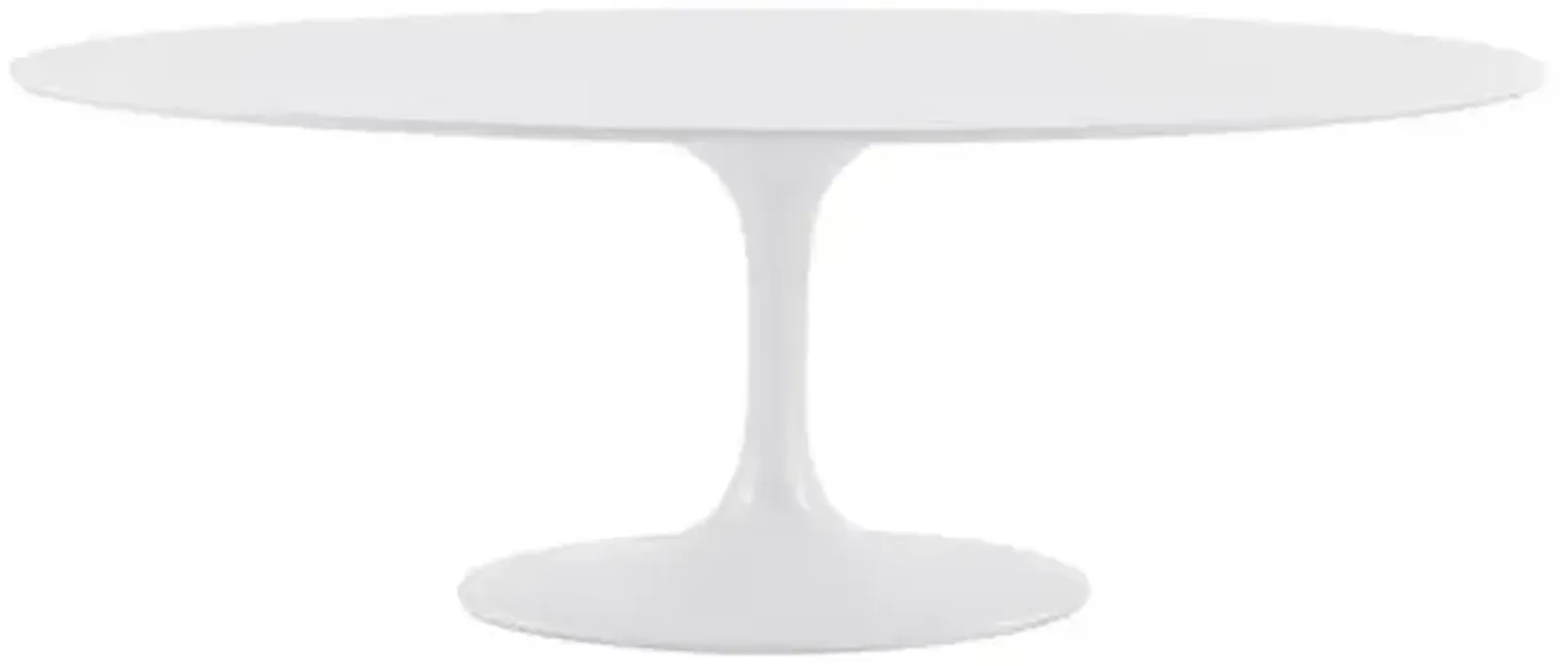 Aden 79" Oval Dining Table - White