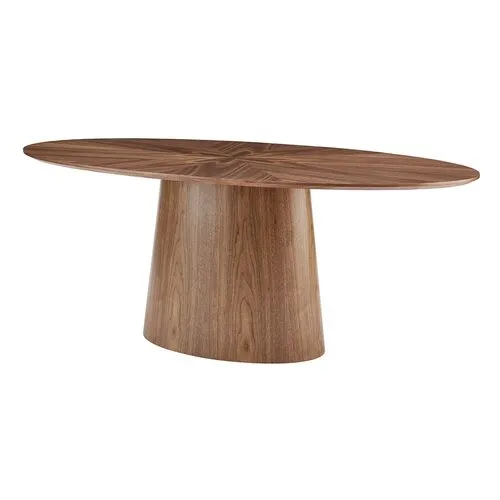 Dexter 79" Oval Dining Table - Walnut