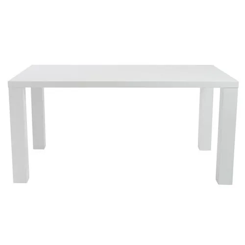 Duke 63" Parsons Dining Table - White