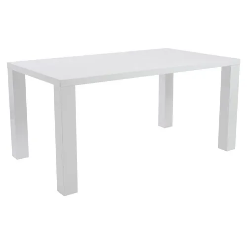 Duke 63" Parsons Dining Table - White