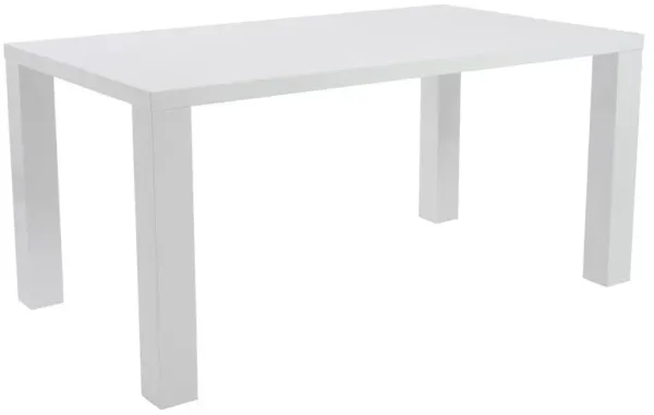Duke 63" Parsons Dining Table, White