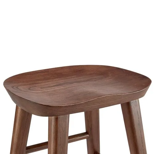 Gatlin Barstool - Walnut - Brown