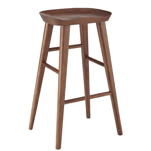 Gatlin Barstool - Walnut - Brown