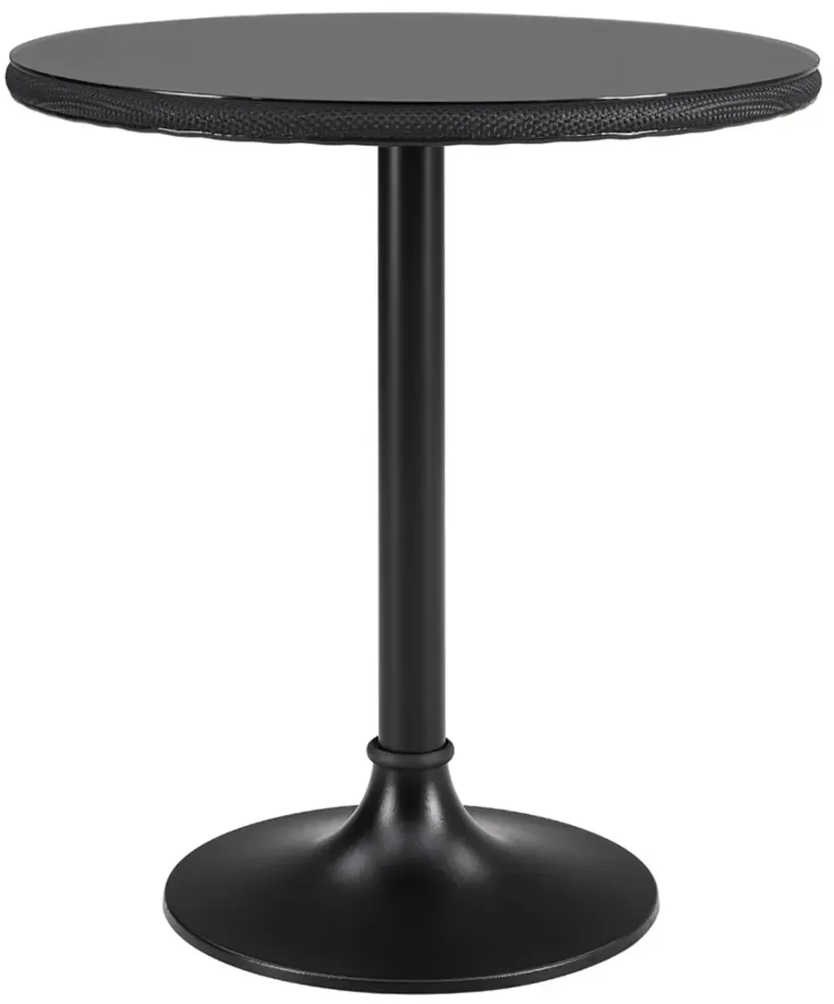 Joel Outdoor 30" Bistro Table, Black