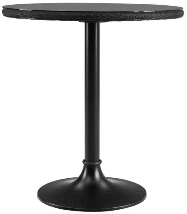 Joel Outdoor 30" Bistro Table, Black