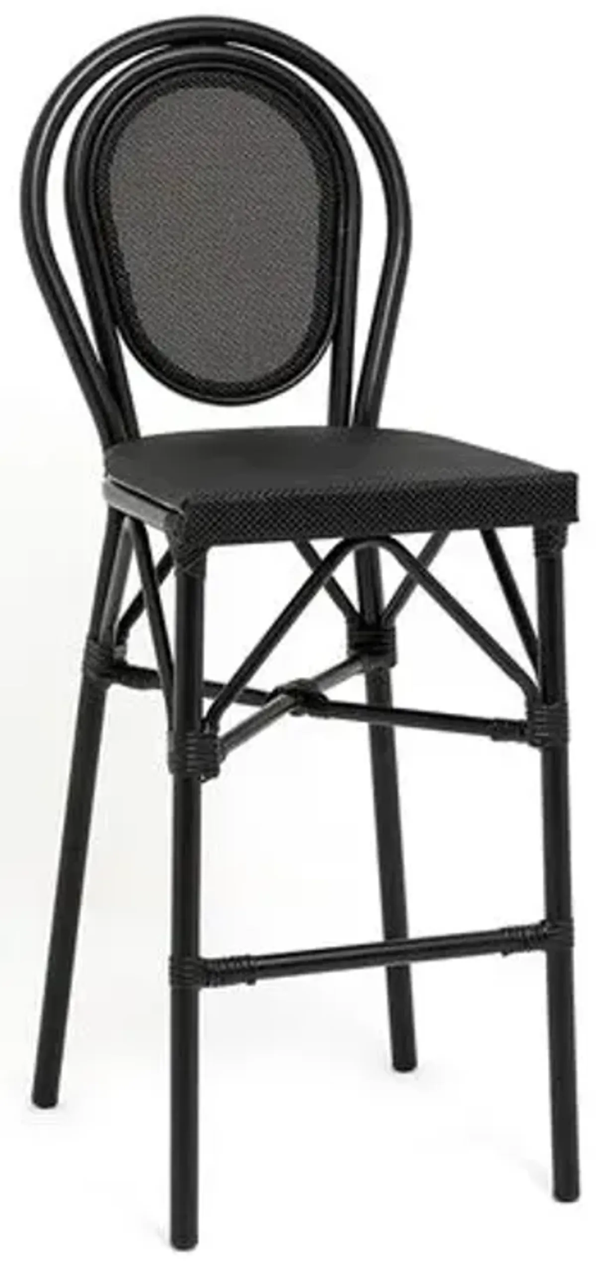 Joel Outdoor Barstool - Black