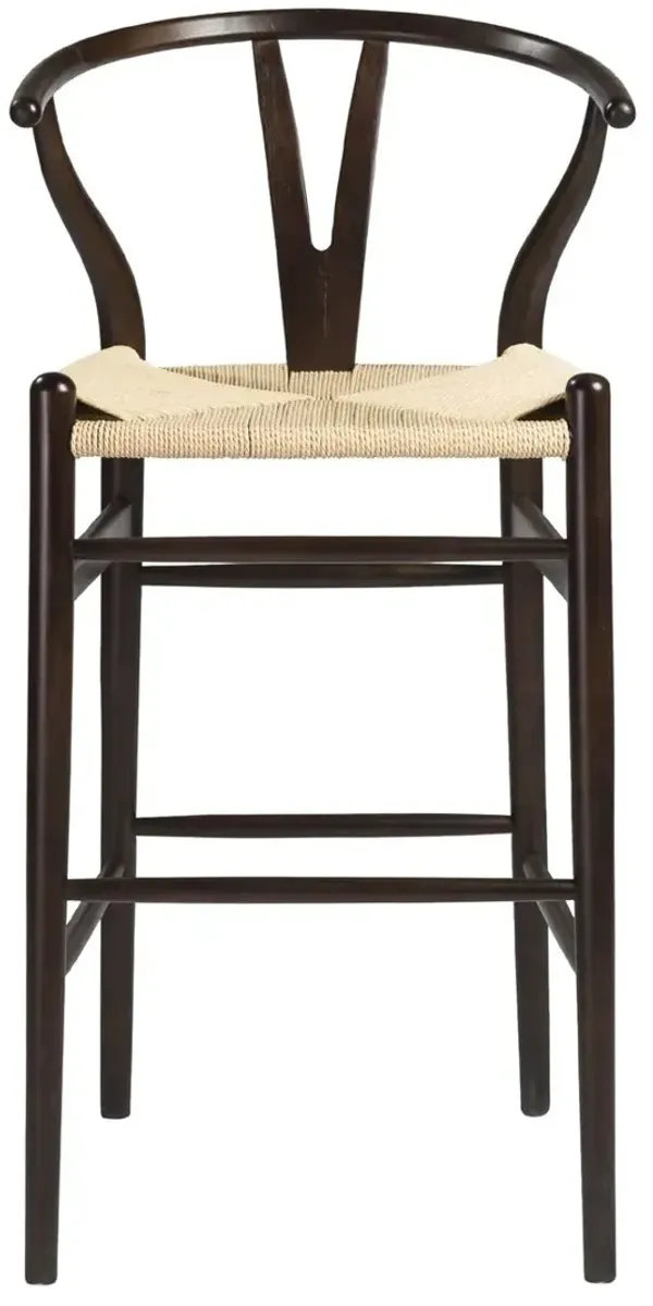 Nina Barstool - Walnut/Natural - Brown