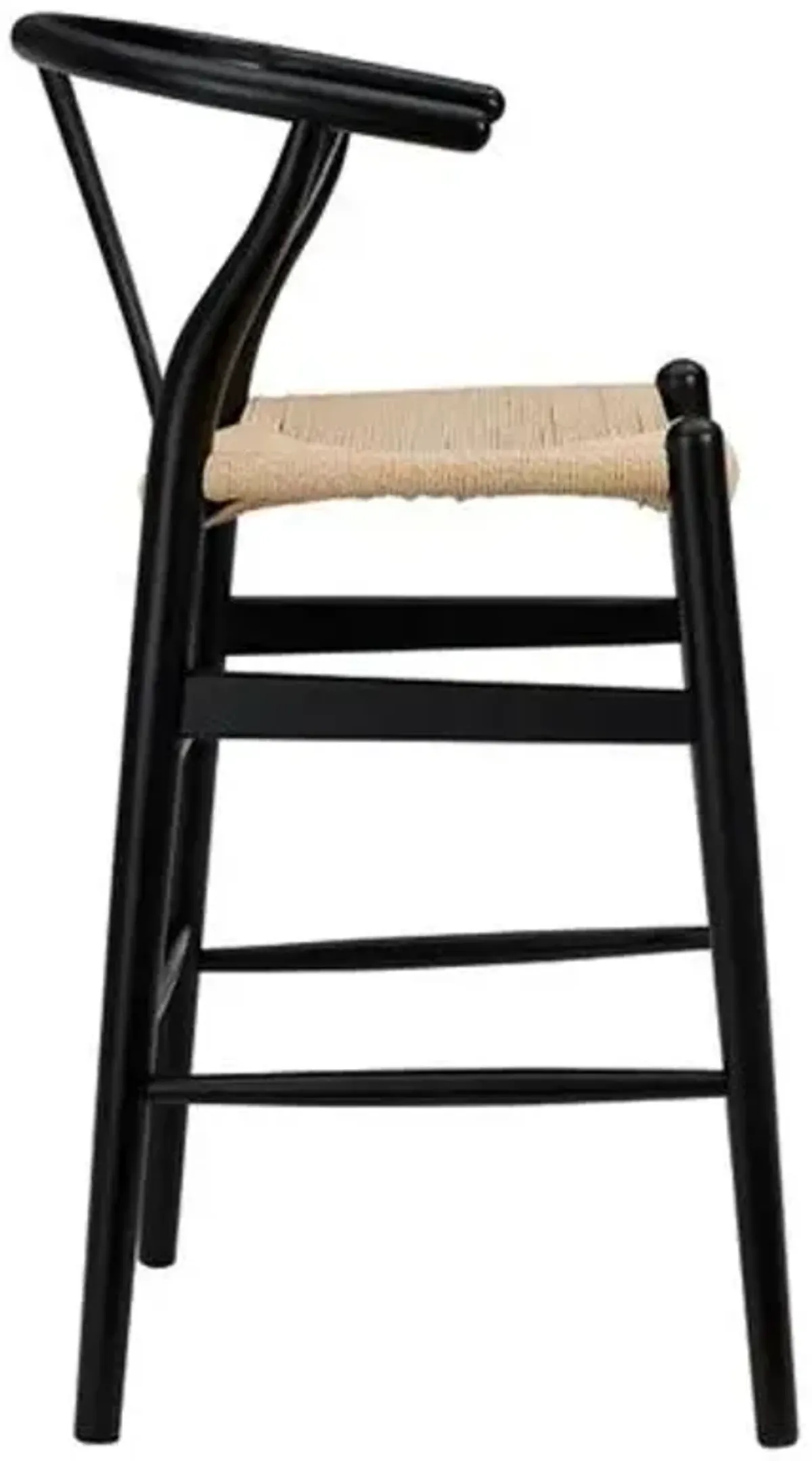 Nina Counter Stool - Black/Natural