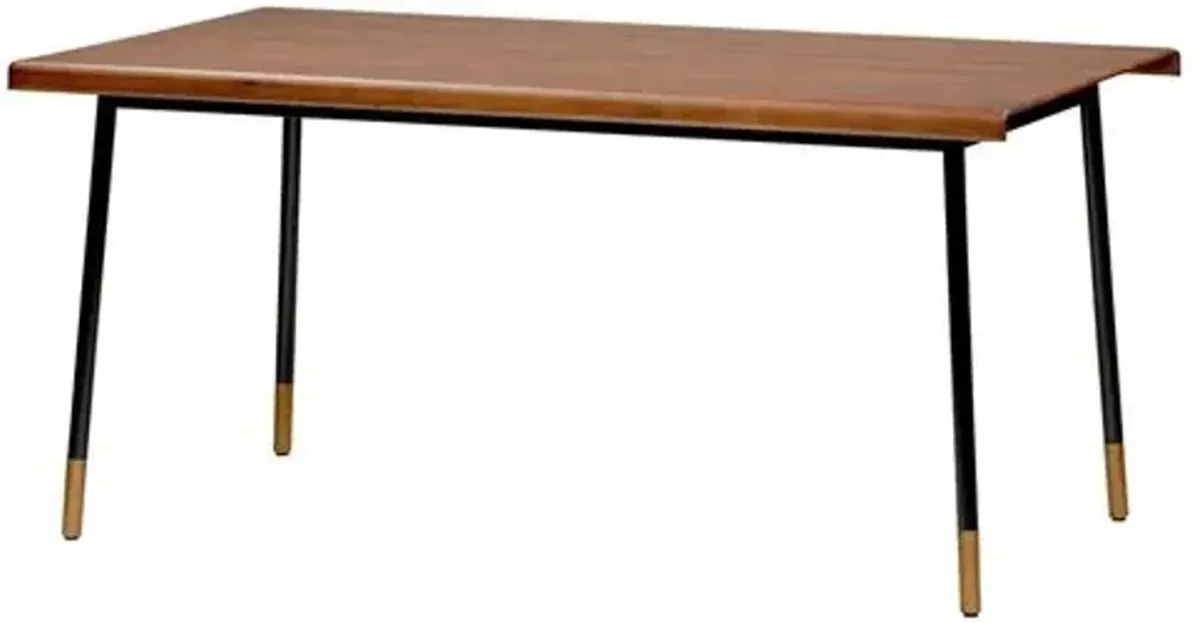 Omari 71" Dining Table - Brown/Black