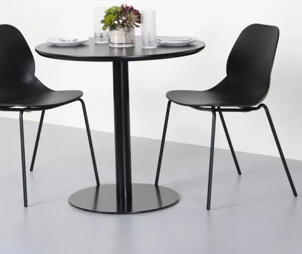 Preetum 30" Bistro Table, Black