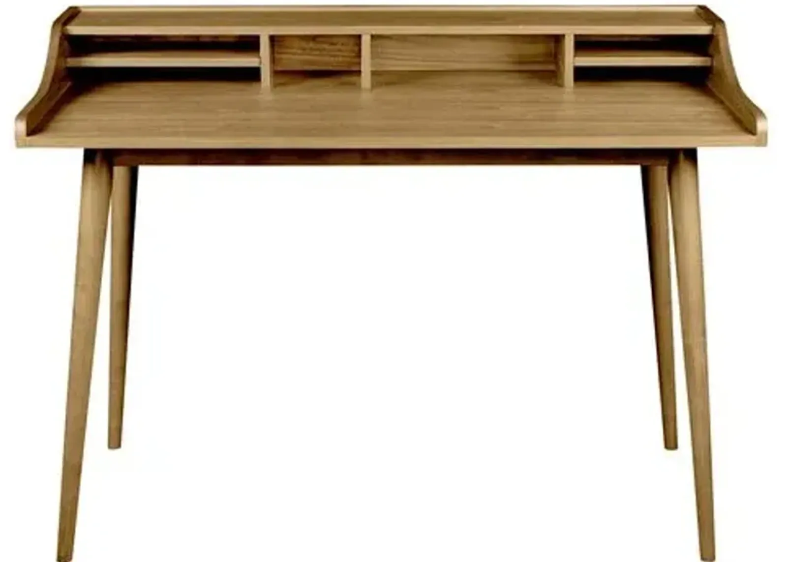 Reginald Desk - White Oak Veneer - Brown