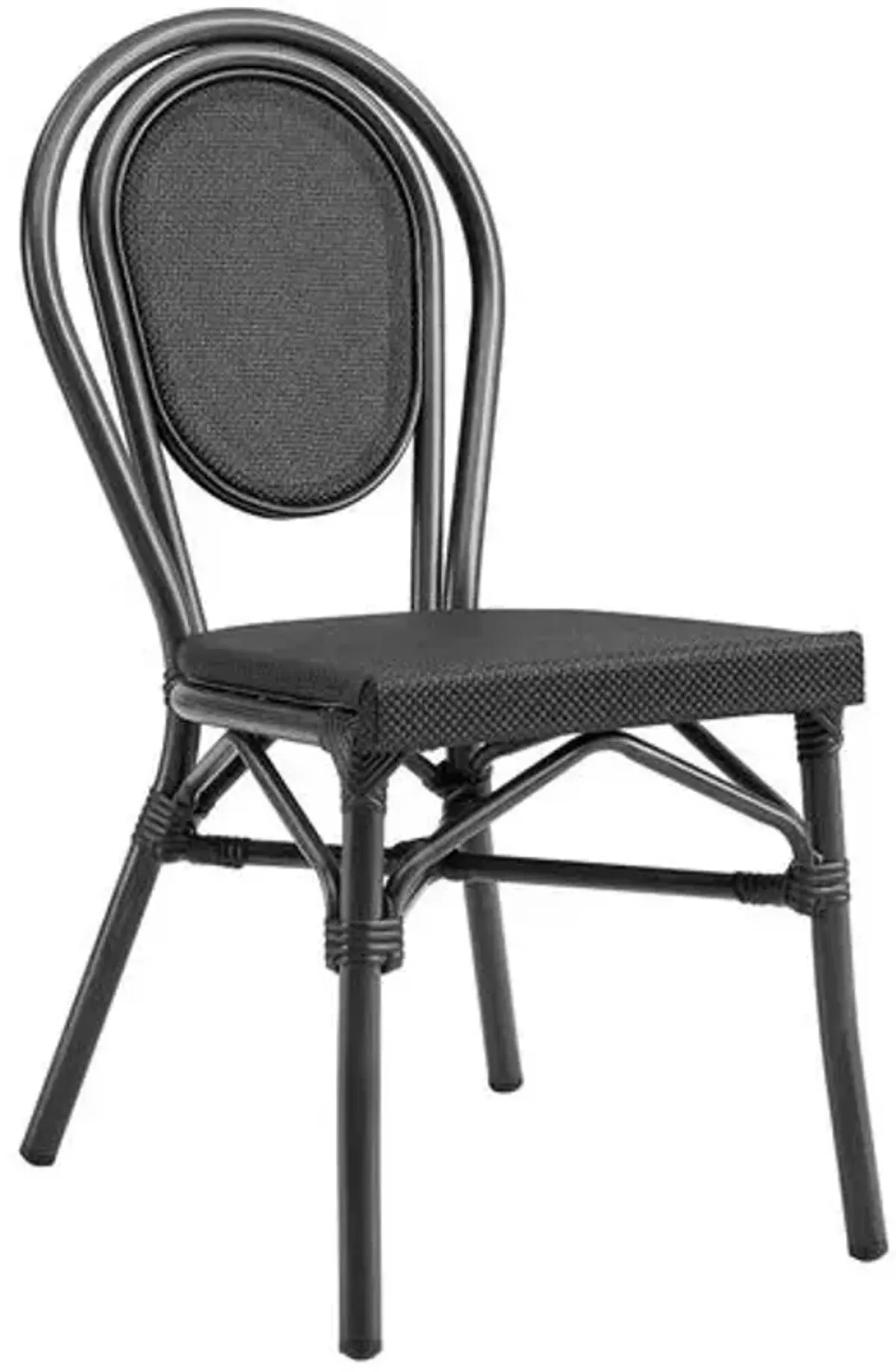 Set of 2 Joel Outdoor Side Chairs - Black