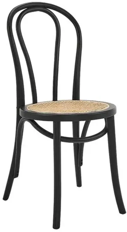 Set of 2 Nico Side Chairs - Matte Black