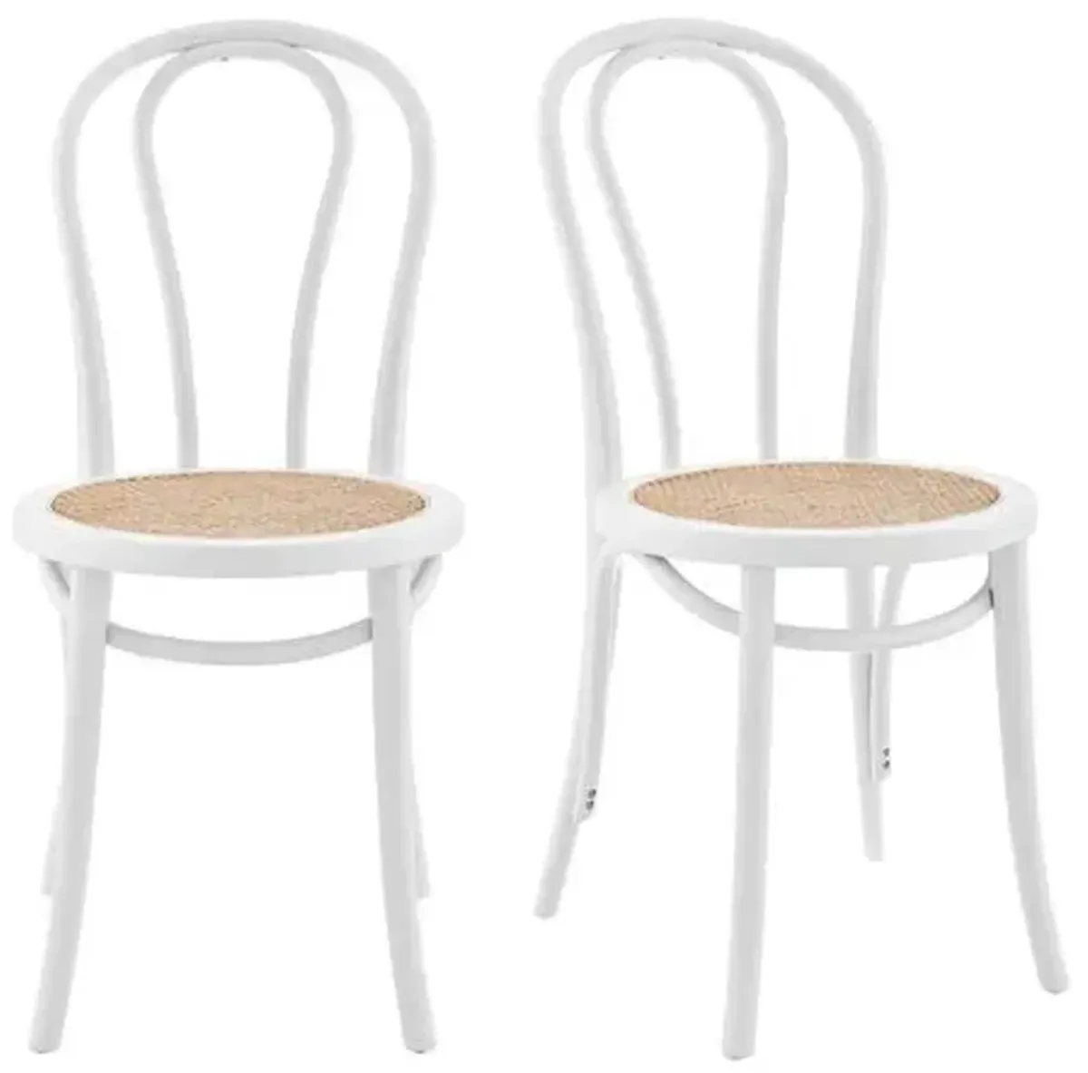 Set of 2 Nico Side Chairs - Matte White