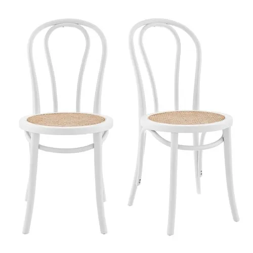 Set of 2 Nico Side Chairs - Matte White