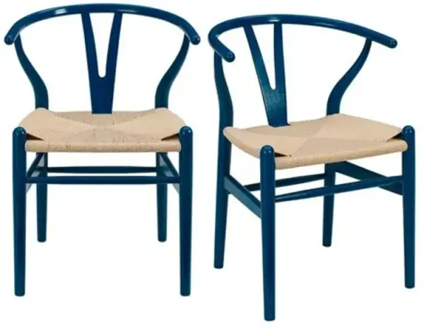 Set of 2 Nina Side Chairs - Midnight Blue