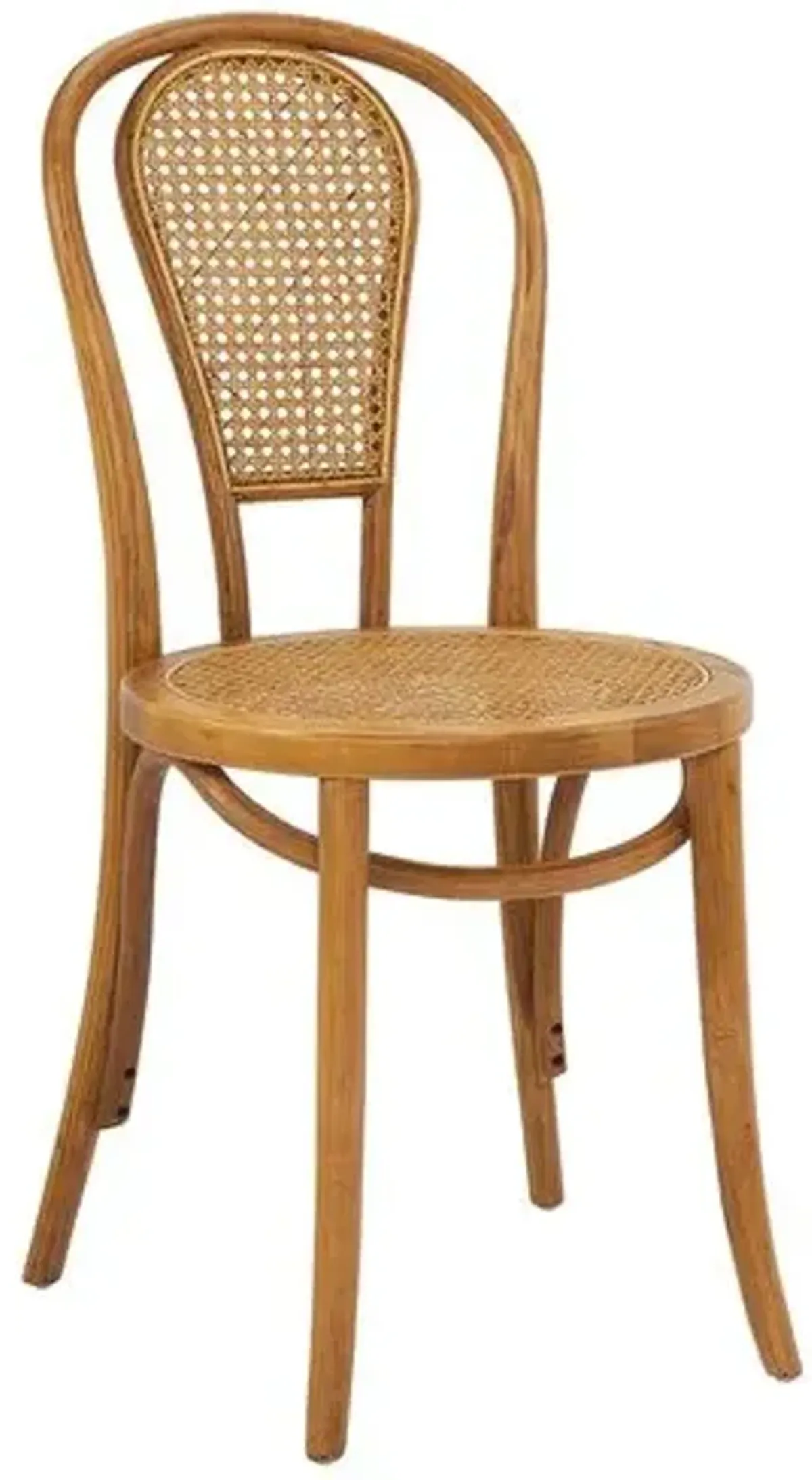 Set of 2 Wade Rattan Side Chairs - Walnut - Brown