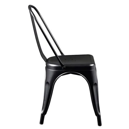 Set of 4 Knox Side Chairs - Matte Black