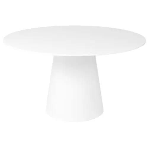 Dexter 53" Round Dining Table - Matte White