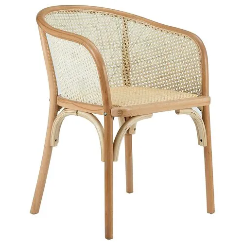 Tate Rattan Armchair - Natural - Beige