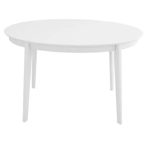 Zayn Oval Dining Table - Matte White