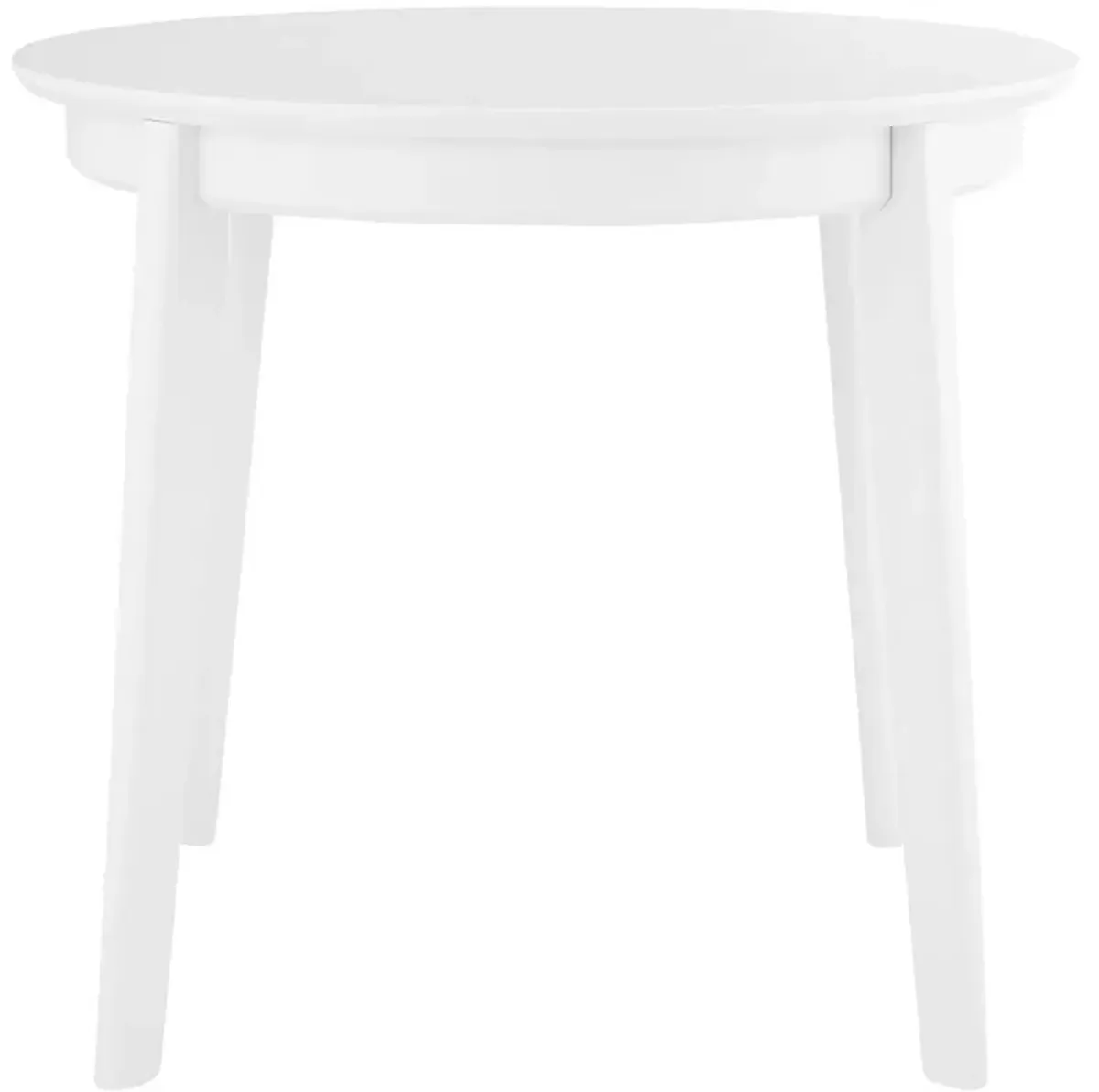 Zayn 36" Round Dining Table, Matte White