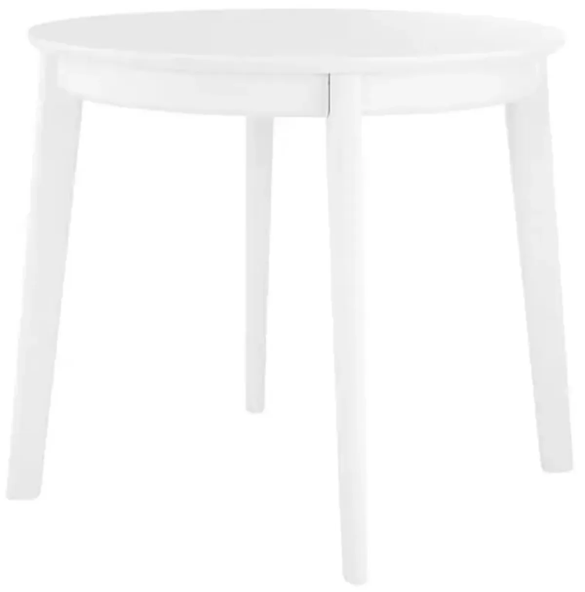 Zayn 36" Round Dining Table - Matte White