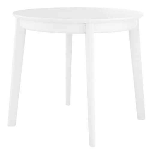 Zayn 36" Round Dining Table - Matte White