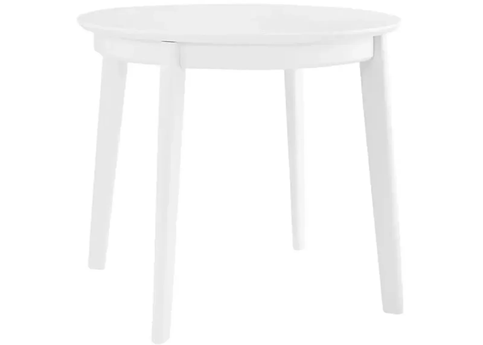 Zayn 36" Round Dining Table - Matte White