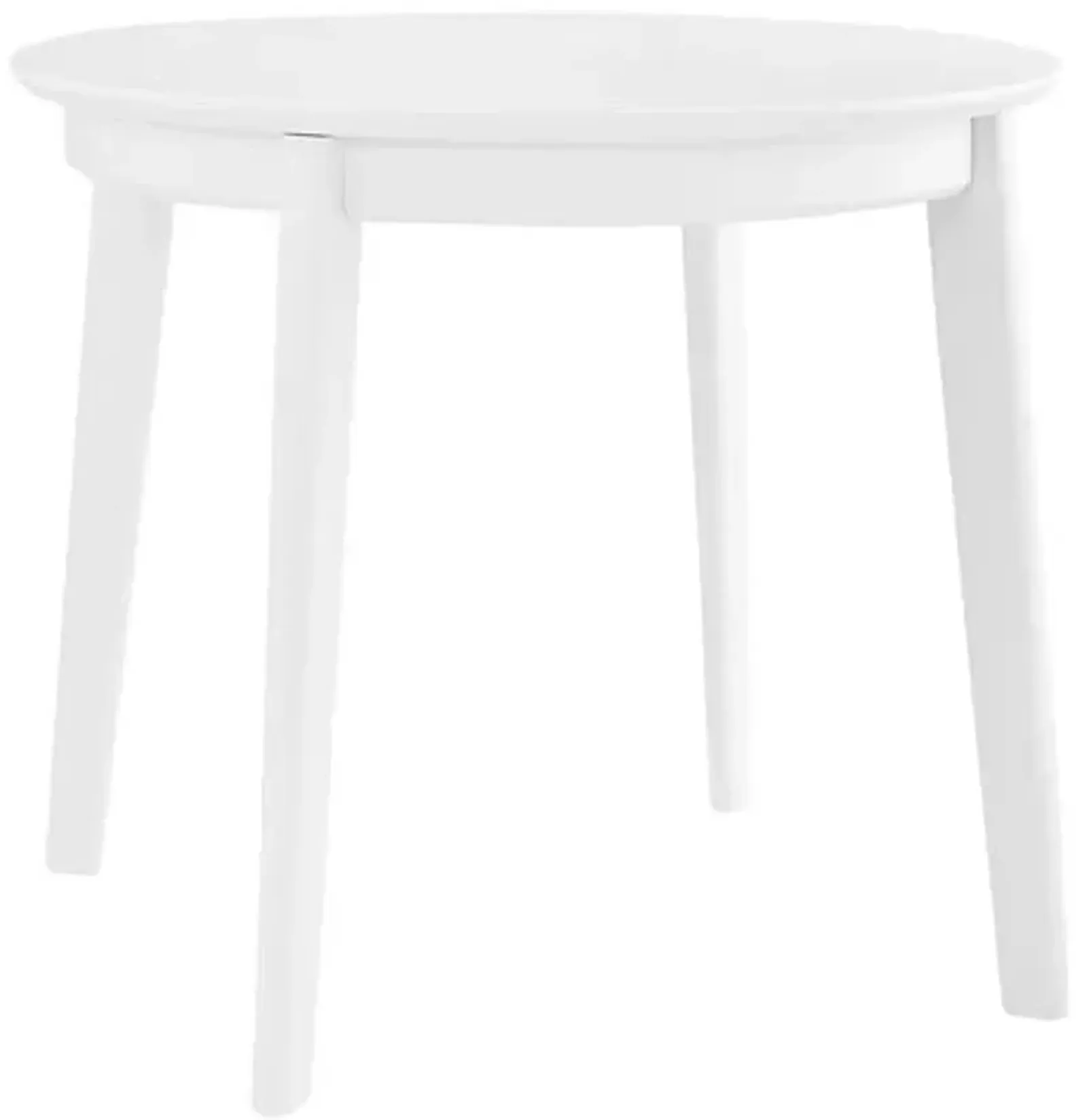 Zayn 36" Round Dining Table - Matte White