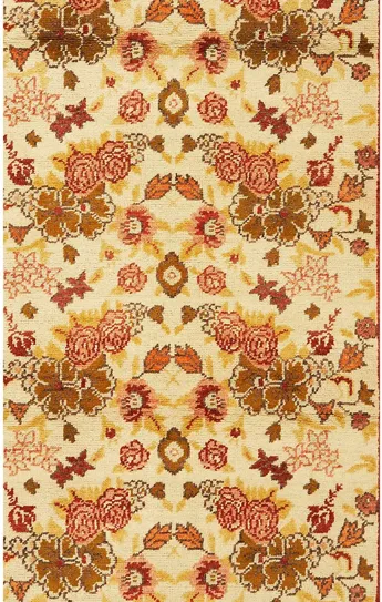 Turkish Kayseri Rug - 3'3" X 5'1" - Red - Red