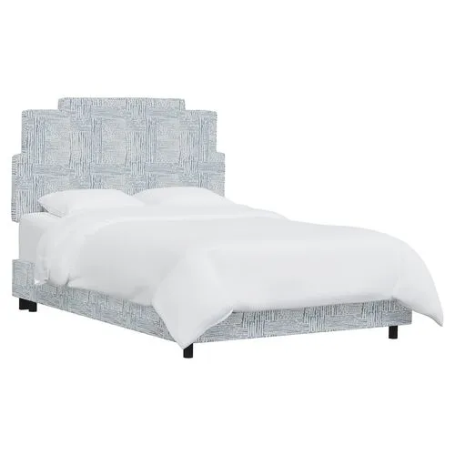 Paxton Bed - Durban Blue