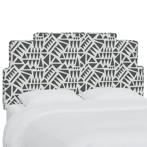 Paxton Headboard - Nairobi Charcoal - Gray