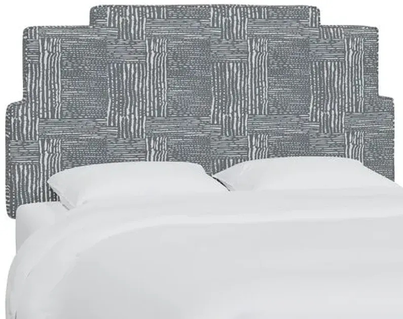 Paxton Headboard - Durban Charcoal - Gray