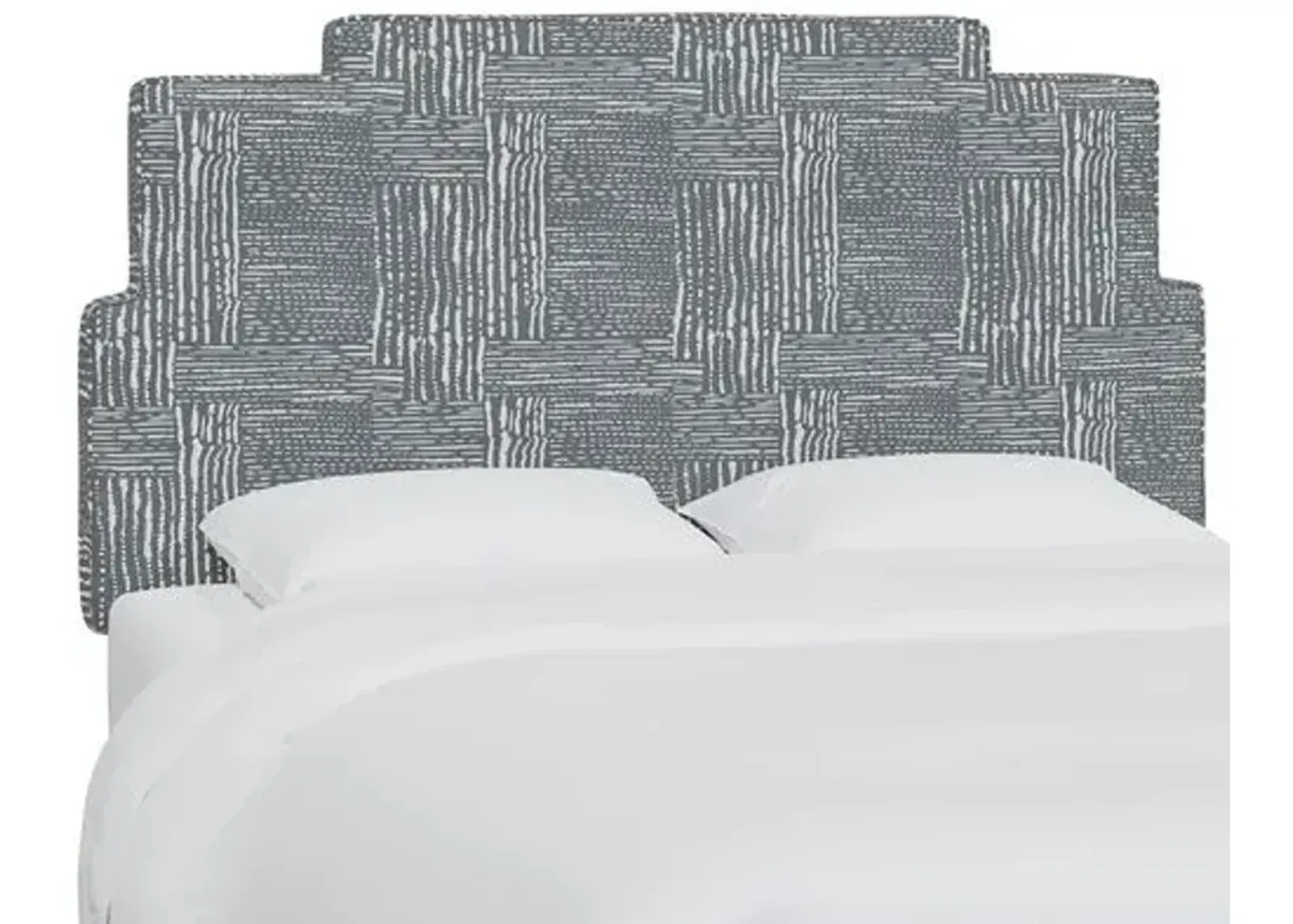 Paxton Headboard - Durban Charcoal - Gray