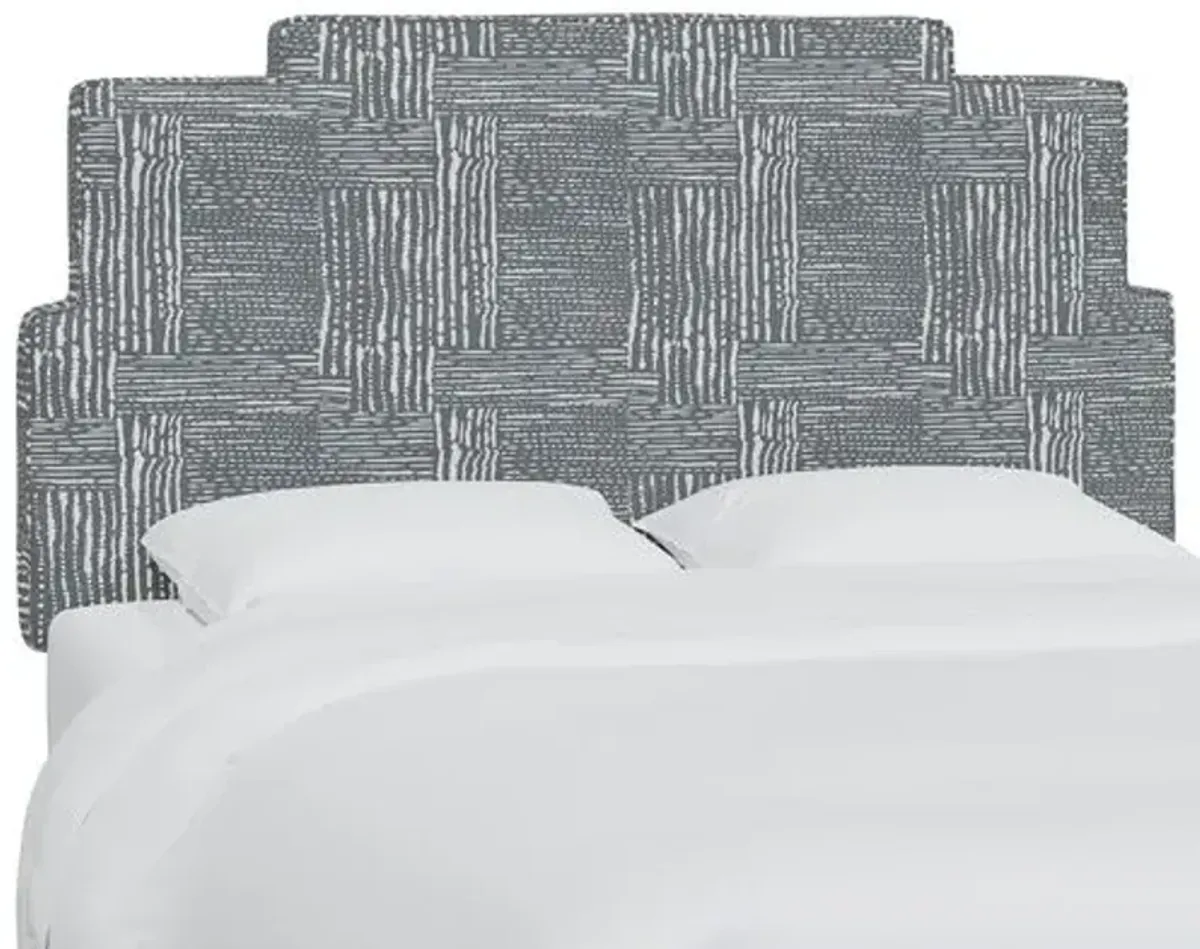 Paxton Headboard - Durban Charcoal - Gray