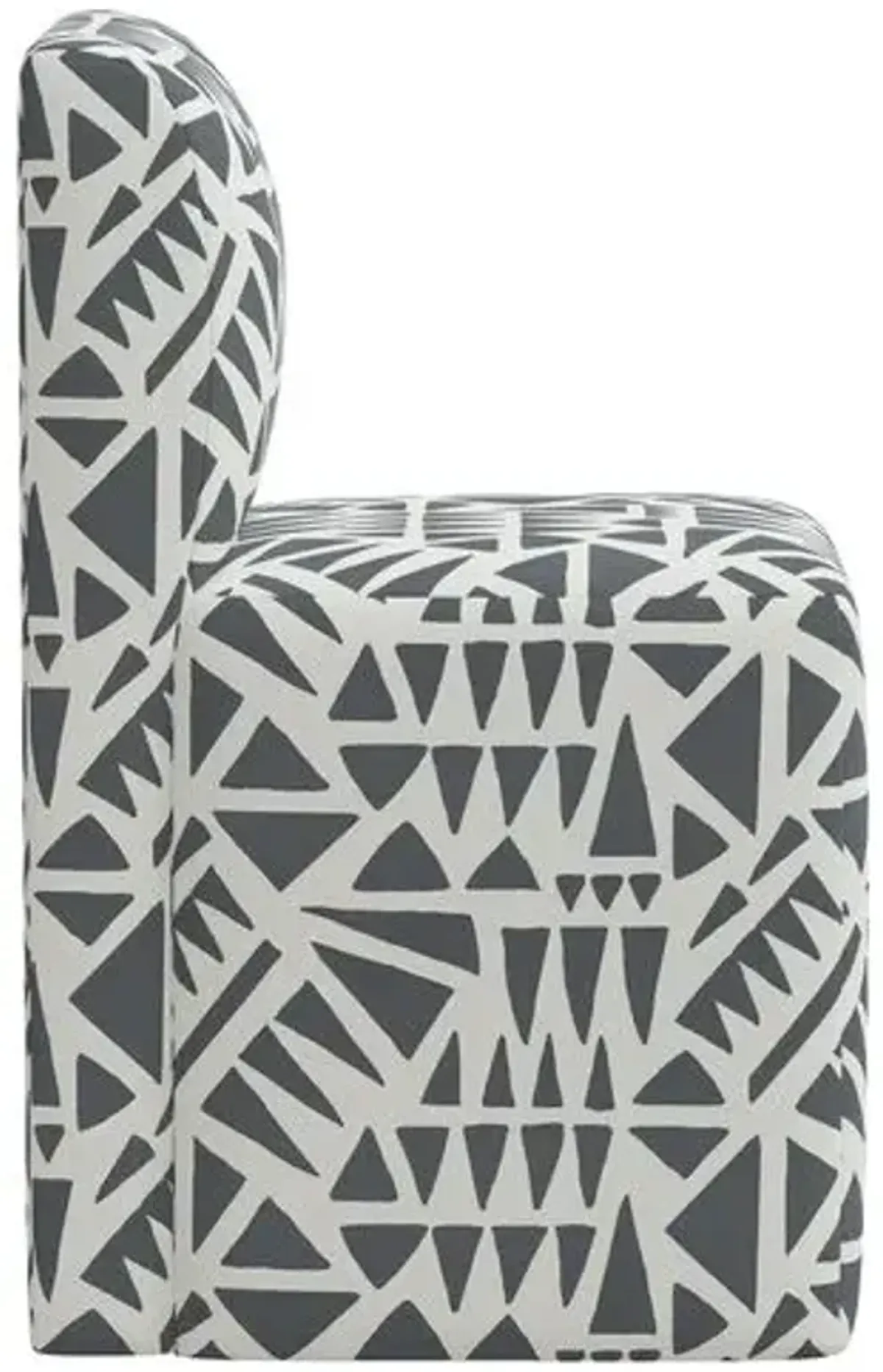 Graham Dining Chair - Nairobi Charcoal - Gray