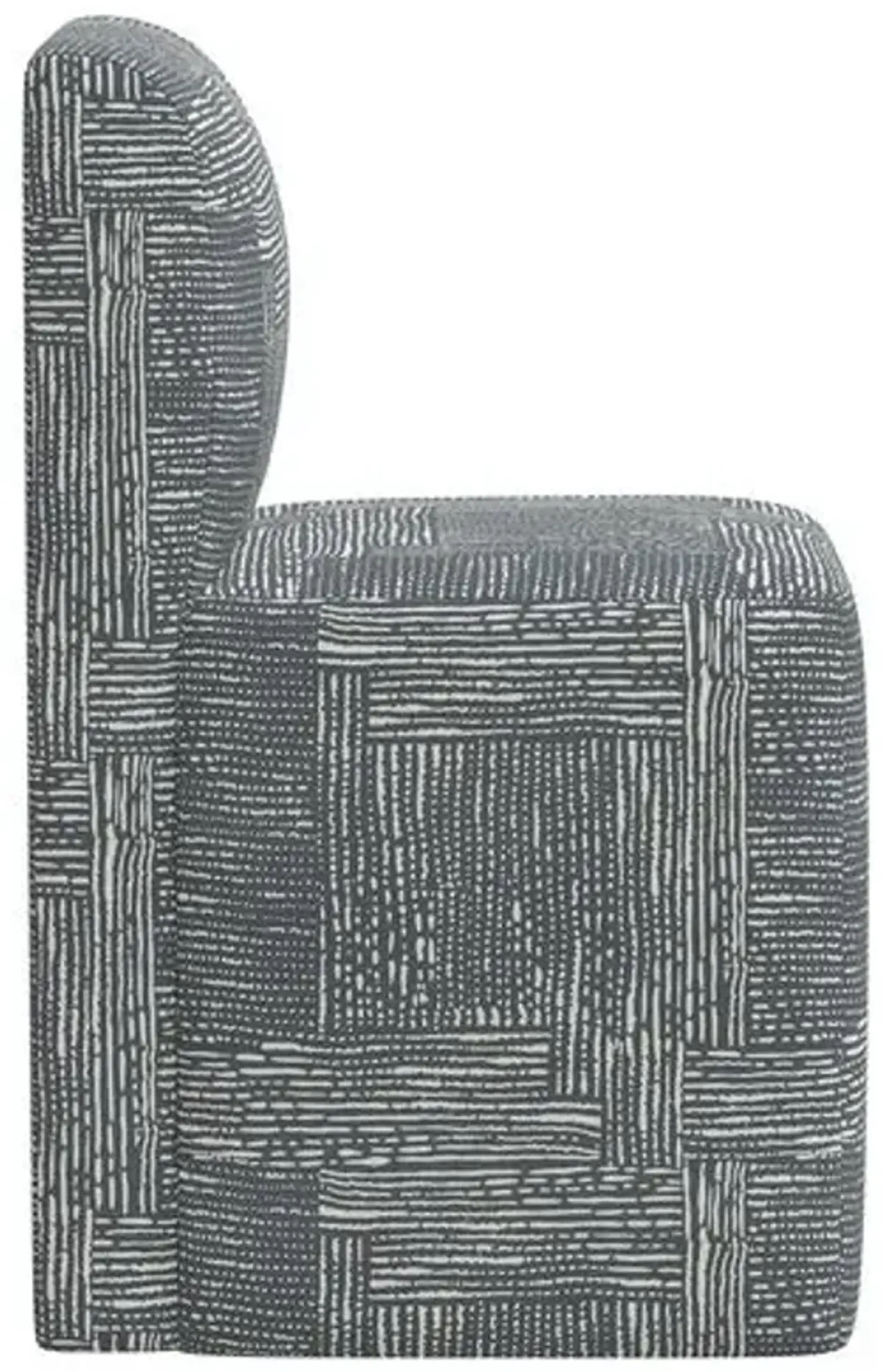 Graham Dining Chair - Durban Charcoal - Gray