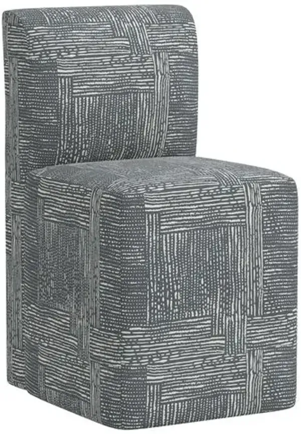 Graham Dining Chair - Durban Charcoal - Gray