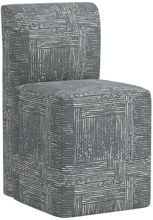 Graham Dining Chair - Durban Charcoal - Gray