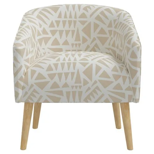 Leah Barrel Chair - Nairobi Natural - Beige